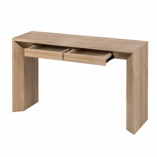 Consolle in Legno di Rovere con Cassetti 120x35x80 cm