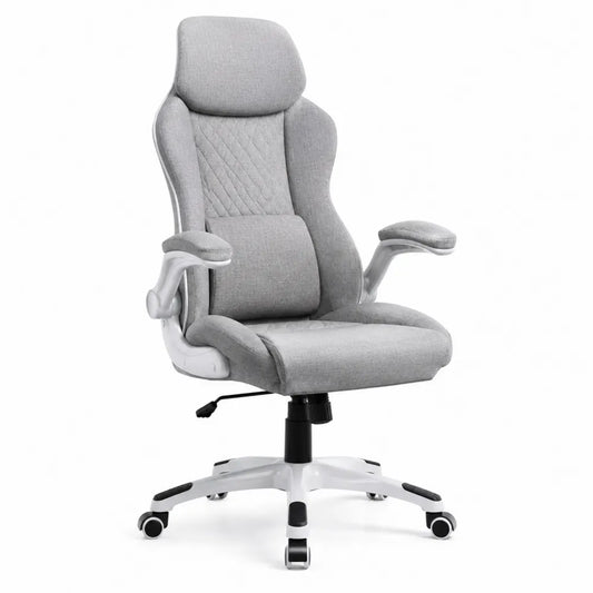 Sedia da ufficio ergonomica in tessuto con braccioli regolabili